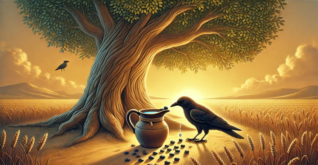 The Thirsty Crow: A Fascinating Tale of Intelligence